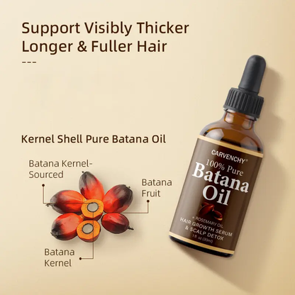 ✨ 100% Pure & Natural Batana Oil with Rosemary 🌿 Revitalizing Hair Growth Serum - Nourishes & Strengthens for Strong, Healthy Hair 👩‍🦰👨‍🦱 Unisex Formula | Perfect Father’s & Mother’s Day Gift 🎁-XLB