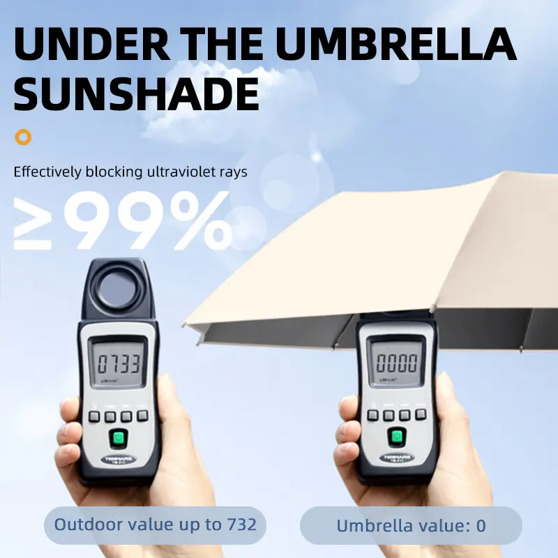 ☂️Automatic Folding Umbrella, Loop Buckle Design, Windproof Waterproof Sun Protection, Dual Use for Men Women-XLB