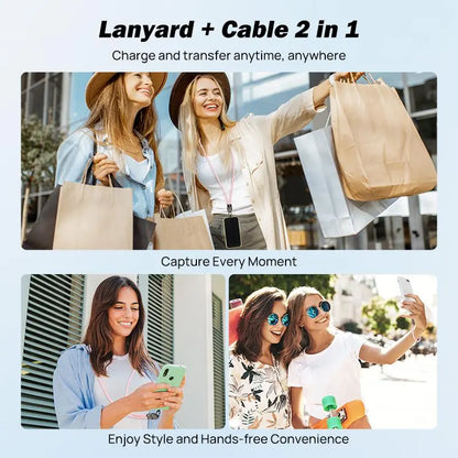 🚀 Free Your Hands, Power Your Life! The Ultimate 2-in-1 240W Lanyard Data Cable-DZT