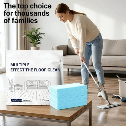 Premium Multi-Surface Floor Cleaning Tablets | 100-Pack Plant-Based Quick Dissolving Eco-Mop Tablets 🧼✨ LGZ