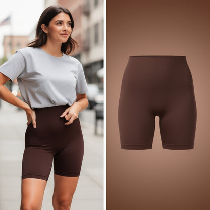 Shapellx Shapewear Sculpting Shorts for Women Seamless High Waisted Body Tummy Control Shaper Thigh Slimming Underwear-XXS