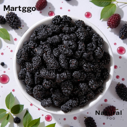 💯Natural, healthy, additive-free dried black mulberries🍇-XXS