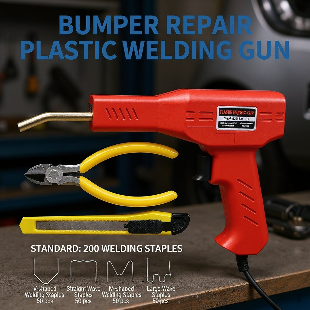 🎁【FathersDayGift】Car Plastic Welding Repair Tool, HandheldPlastic Welder for Bumper and DashboardFixes, 🛠️Car Body Repair Tool, Portable Welder Machine-XXS