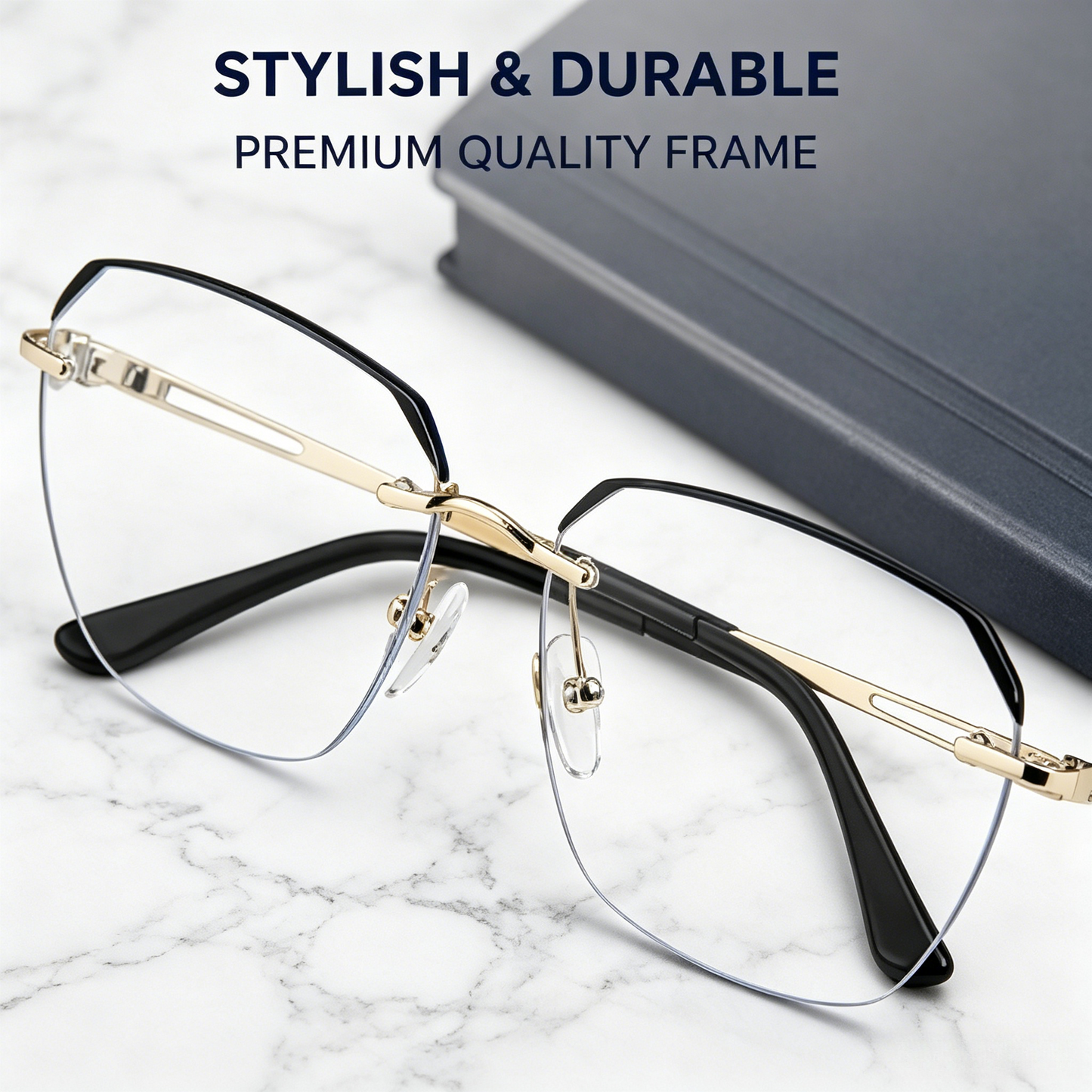 👓 Smart Zoom Reading Glasses | Progressive Multi-Focus, Blue Light Blocking, Anti-Fatigue-LT