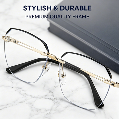 👓 Smart Zoom Reading Glasses | Progressive Multi-Focus, Blue Light Blocking, Anti-Fatigue-LT