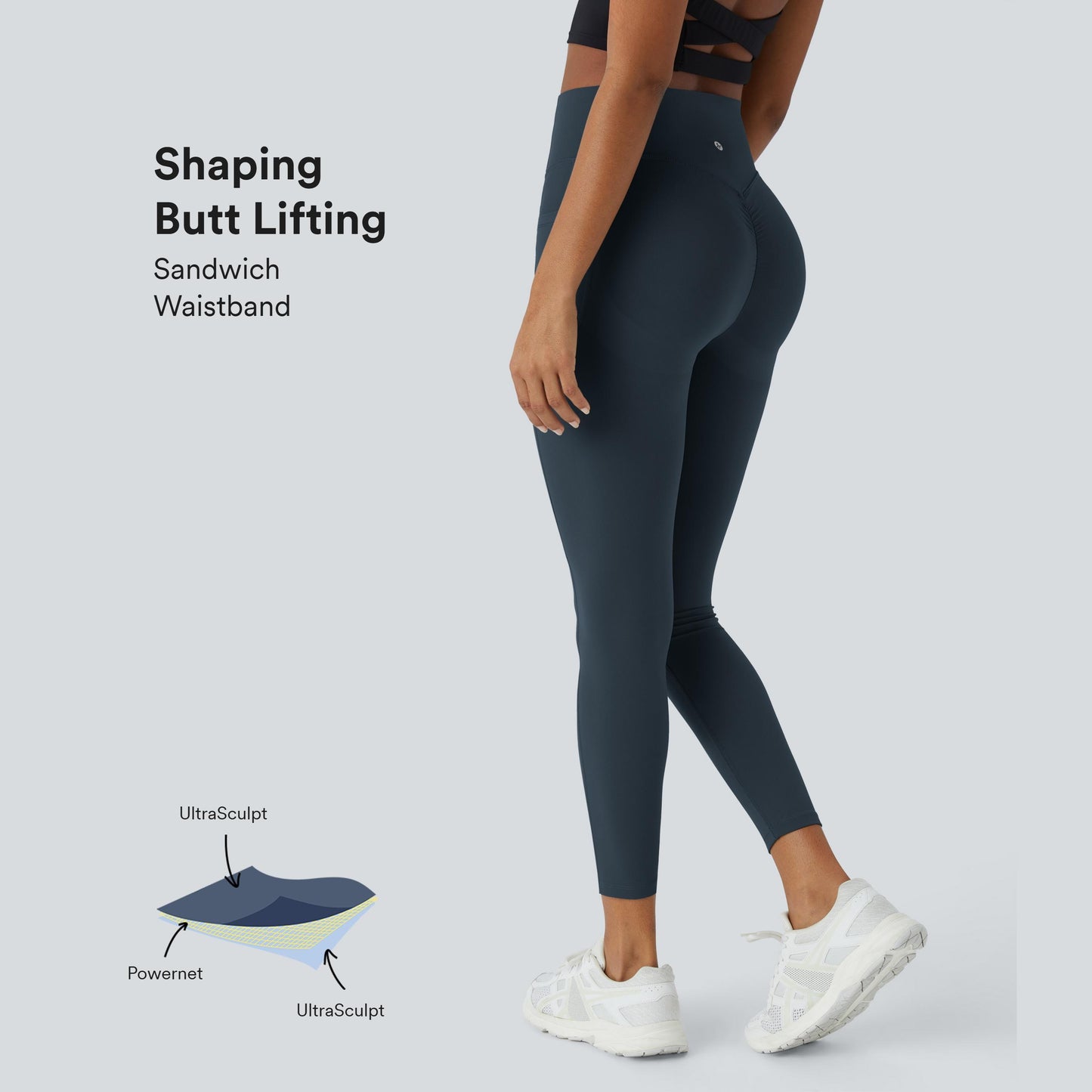 Spring Sale🌼High Waisted Scrunch Butt Lifting Tummy Control Pocket Shaping Training Leggings🍑-LGZ