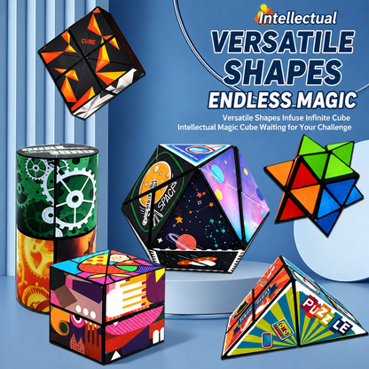 🧠Infinite Shape Magic Cube Puzzle – Creative Transforming IQ Fidget Toy for Kids & Adults-YOY