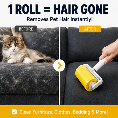 ✨Strong Adhesive Lint Roller Portable Pet Fur Dust Removal Tool-LT