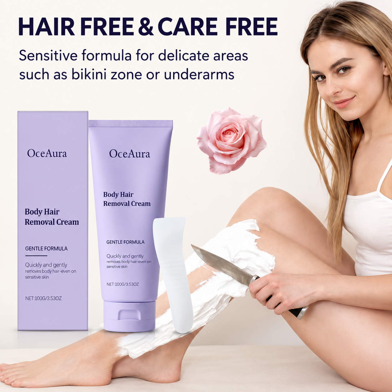 ✨ Gentle Hair Removal Cream | Painless & Irritation-Free – Silky Smooth Skin & No Stubbles 🧴 LGZ