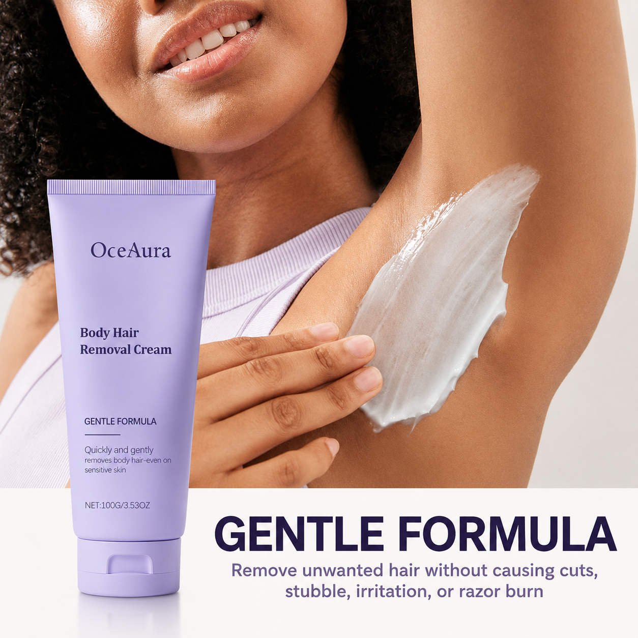 ✨ Gentle Hair Removal Cream | Painless & Irritation-Free – Silky Smooth Skin & No Stubbles 🧴 LGZ