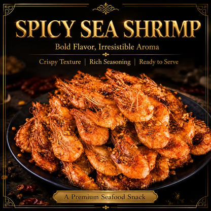Spicy Crispy Sea Shrimp – Premium Ready-To-Eat Seafood Snack-ZRT