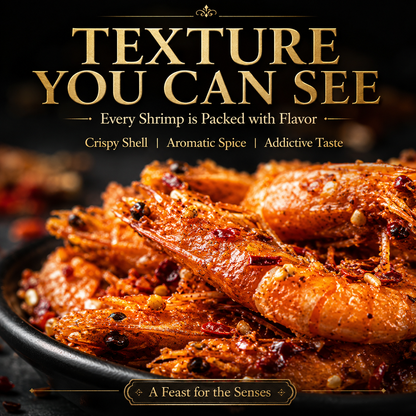 Spicy Crispy Sea Shrimp – Premium Ready-To-Eat Seafood Snack-ZRT