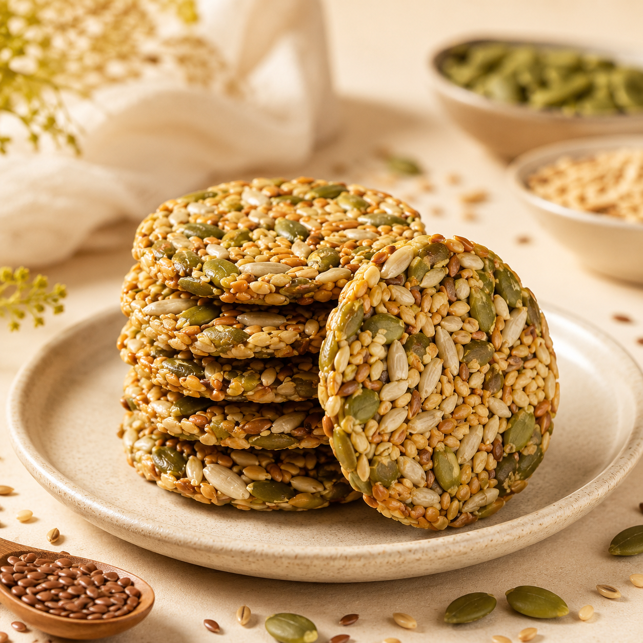 😋Extra Large & Extra Thick Seed Cycling Crisps- 🍃Look after your cardiovascular and blood sugar health.-AUX