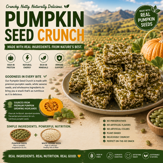 Premium Pumpkin Seed Brittle | High-Protein Crunch Snack-SUY