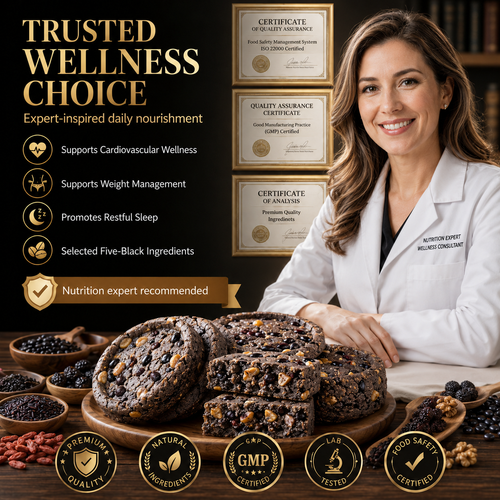 Five Black Eight Treasures Cake | Support Heart & Vascular Health, Ease Insomnia & Manage Weight Naturally-ZRT