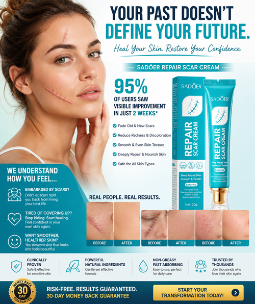 Advanced Scar Repair Cream  Fade Old & New Scars | Smooth & Restore Skin-SUY