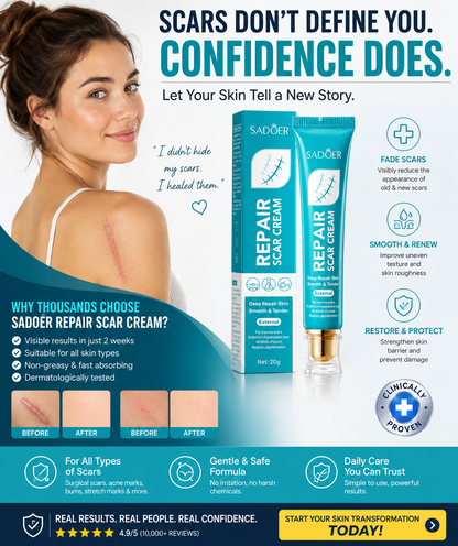 Advanced Scar Repair Cream  Fade Old & New Scars | Smooth & Restore Skin-SUY