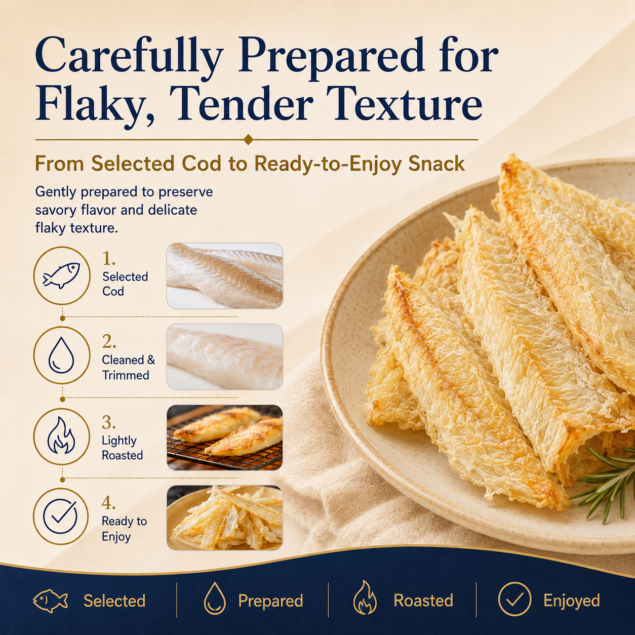 Roasted Cod Fillet for Heart & Cardiovascular Wellness-BFH