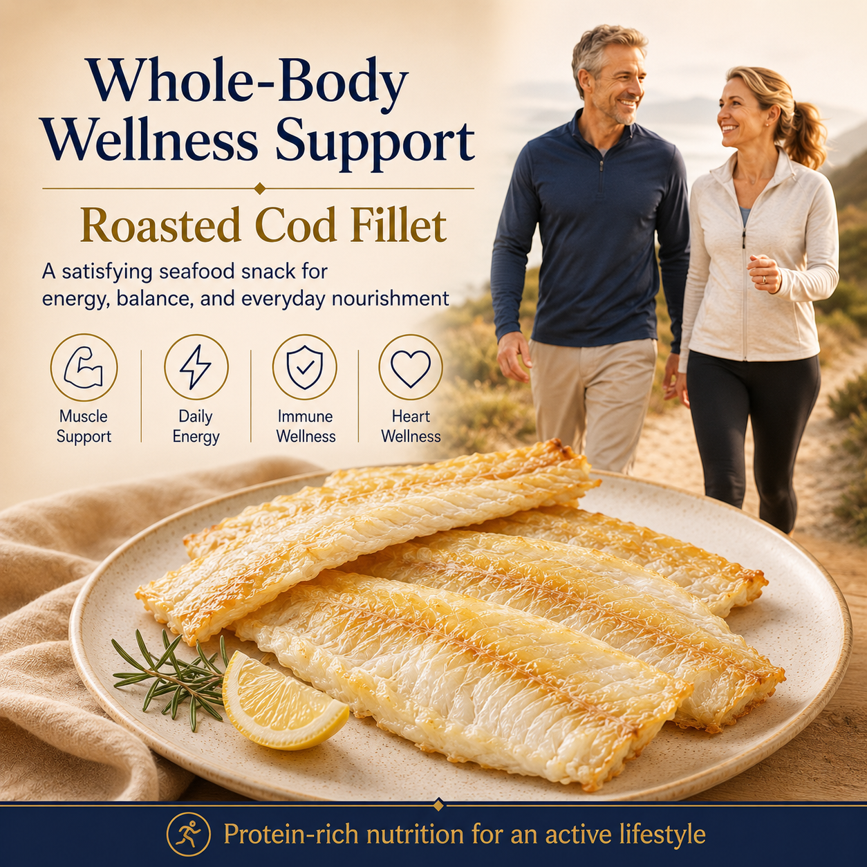 Roasted Cod Fillet for Heart & Cardiovascular Wellness-BFH
