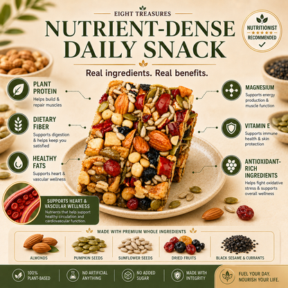 Premium Eight Treasures Nut Cake – Daily Nutrition for Heart & Vascular Wellness-HJY