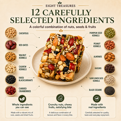 Premium Eight Treasures Nut Cake – Daily Nutrition for Heart & Vascular Wellness-HJY