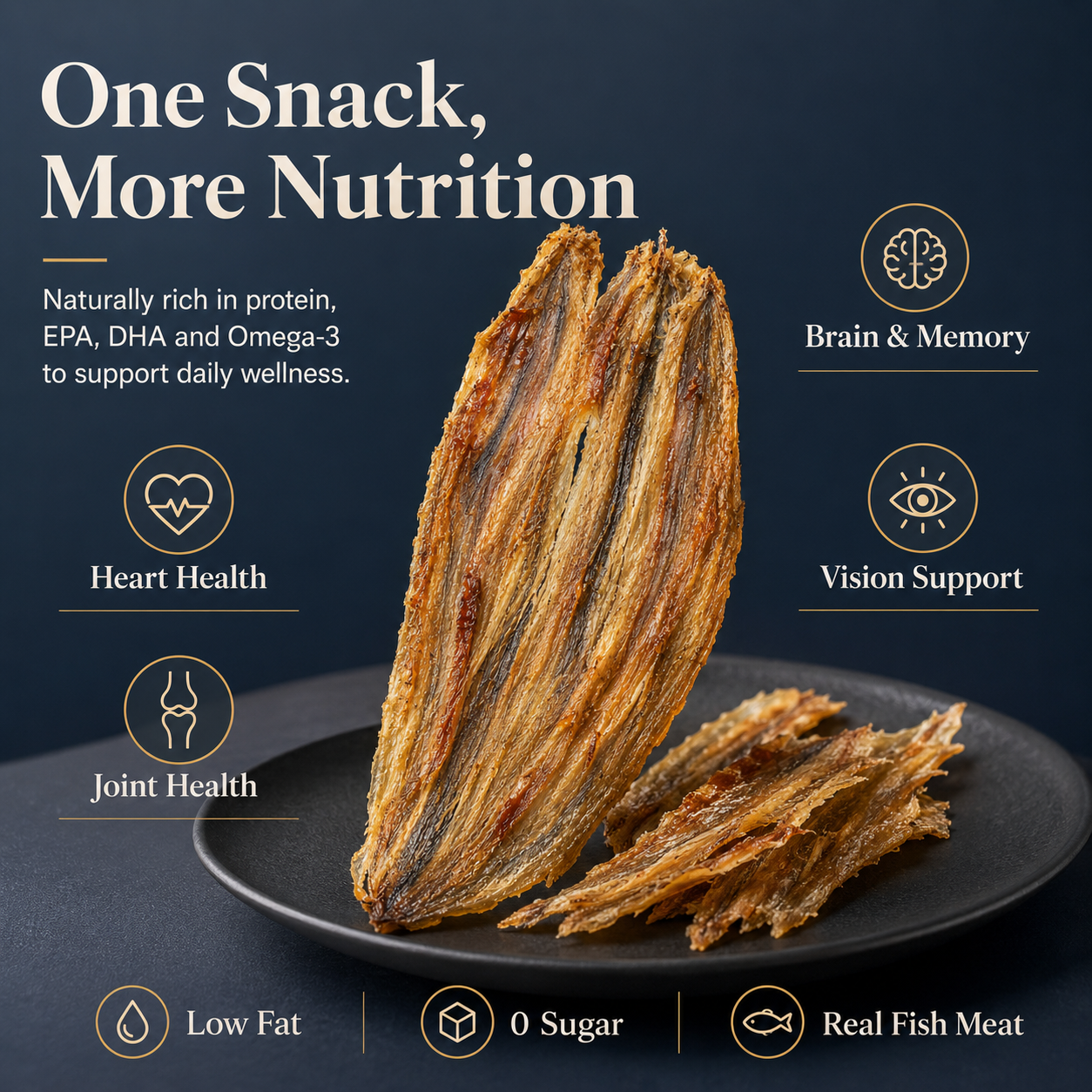 ✨ The Ultimate Seafood Snack: Wild Alaska Eel Jerky – Daily Nutrition for Heart and Vascular Health-AUX