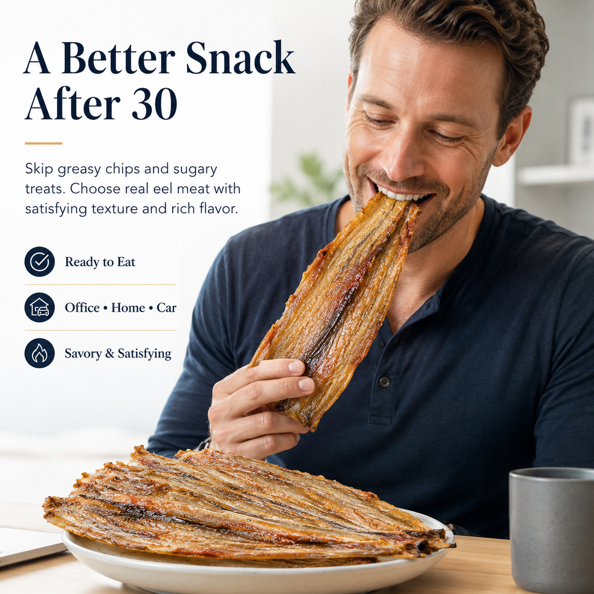 ✨ The Ultimate Seafood Snack: Wild Alaska Eel Jerky – Daily Nutrition for Heart and Vascular Health-AUX
