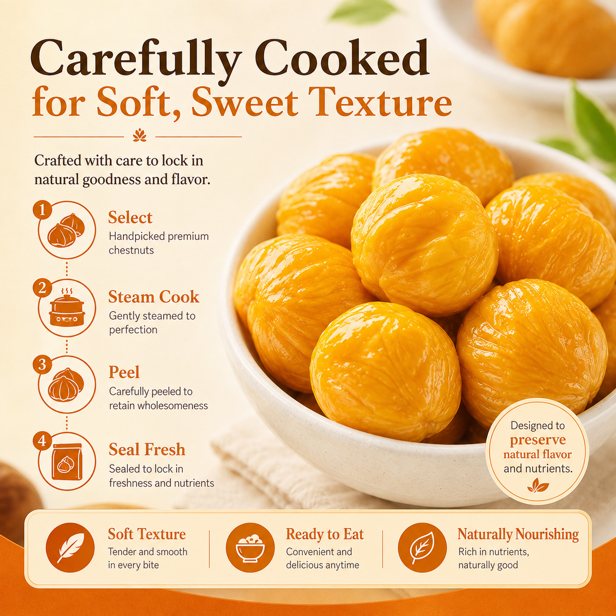 Nature’s Golden Chestnuts — A Heart-Conscious Snack Packed with Daily Nutrition-XLB