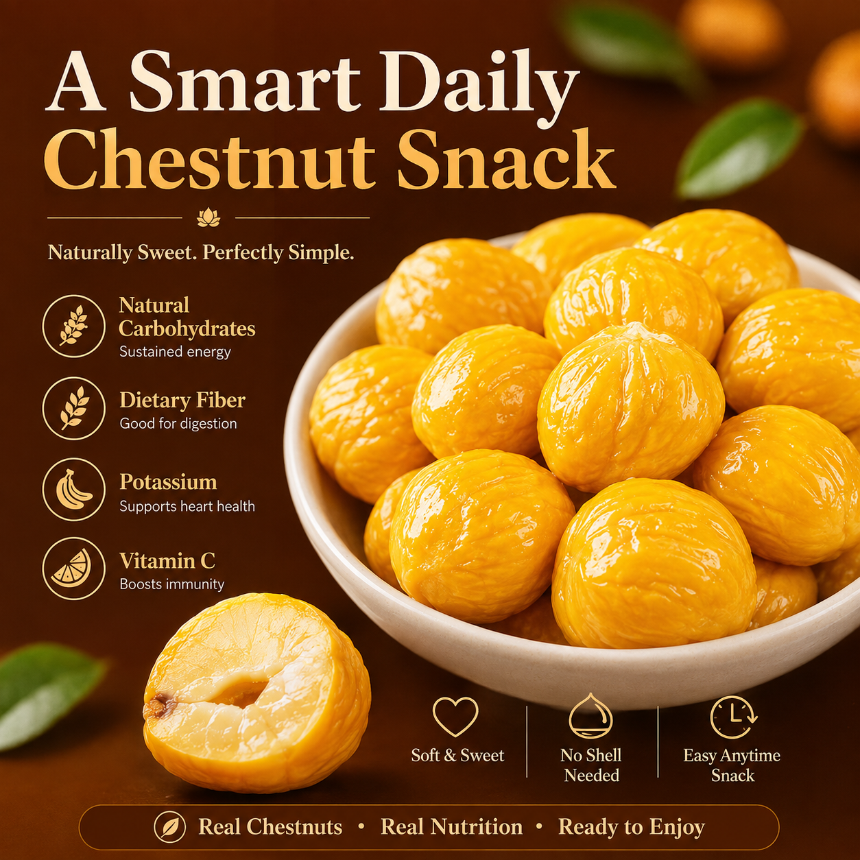 Nature’s Golden Chestnuts — A Heart-Conscious Snack Packed with Daily Nutrition-XLB