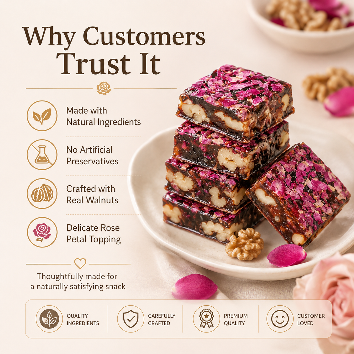 🌹Zero‑Add Steamed Rose Jujube‑Nut Bar⛰️ | All‑Natural High‑Altitude Healthy Snack✨-ZRT