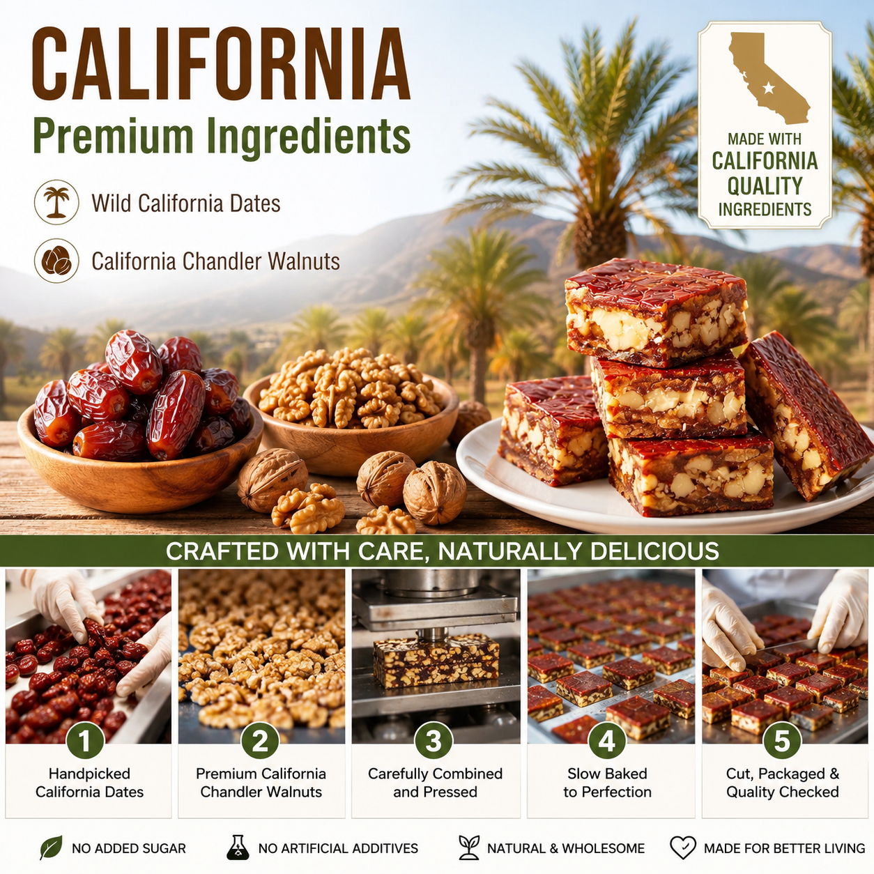 🍃Natural Date & Walnut Pie-Beneficial for heart and cardiovascular health-AUX
