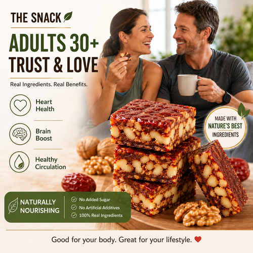 🍃Natural Date & Walnut Pie-Beneficial for heart and cardiovascular health-AUX