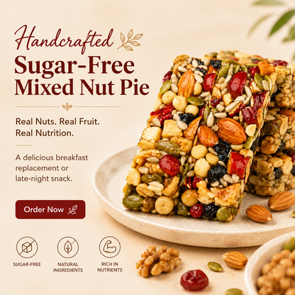 100% Natural Handcrafted Mixed Nut Pie-ZRT