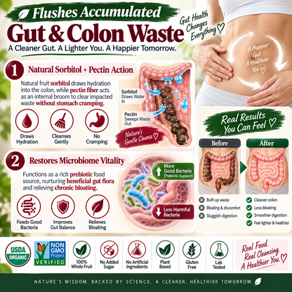 Premium Organic Dried Plums - Natural Arterial & Gut Cleanse, Weight Loss Support (100% Whole Dried Fruit, Lab-Tested) LGZ