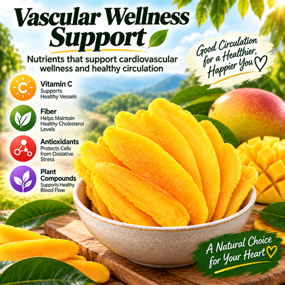 Premium Dried Mango Slices — Naturally Sweet, Nutrient-Rich & Heart-Conscious-HJY