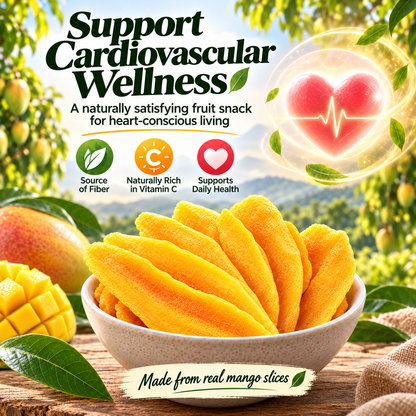 Premium Dried Mango Slices — Naturally Sweet, Nutrient-Rich & Heart-Conscious-HJY