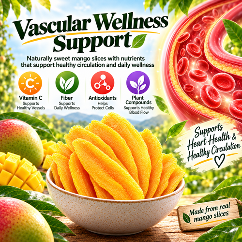 Premium Dried Mango Slices — Naturally Sweet, Nutrient-Rich & Heart-Conscious-HJY