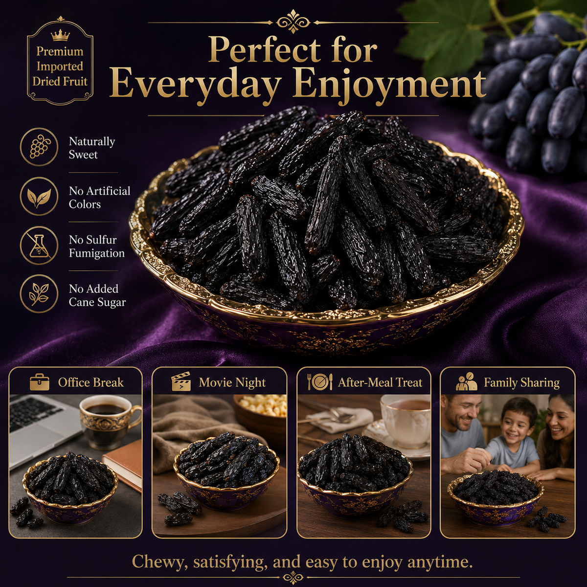 🍇Pure Natural Sapphire Raisins • For Healthy Blood Sugar & Lipids-ZRT