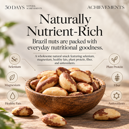 🌴Premium Brazil Nuts — Wild Harvested From Bolivia Rainforest, Fresh & Buttery Crunch-FDA