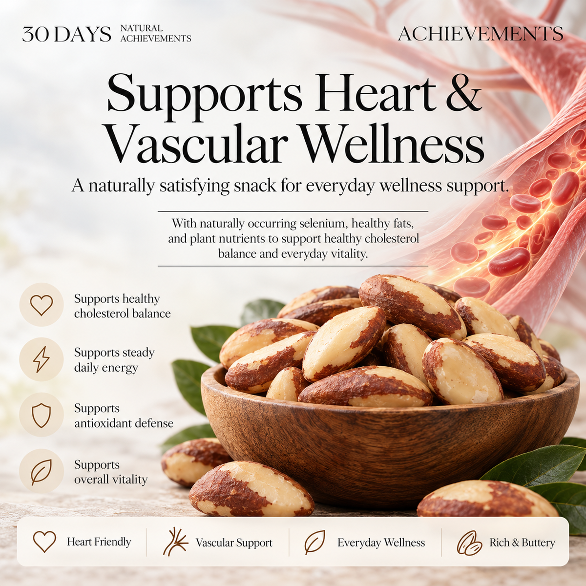 🌴Premium Brazil Nuts — Wild Harvested From Bolivia Rainforest, Fresh & Buttery Crunch-FDA