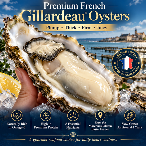 100% Pure & Natural Gillardeau Oysters | No Additives-ZRT