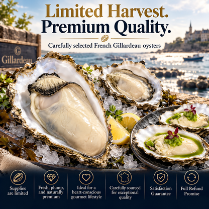 100% Pure & Natural Gillardeau Oysters | No Additives-ZRT