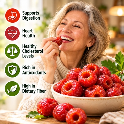 Premium Pitted Hawthorn — No Added Sucrose, Soft, Chewy & Naturally Sweet-Tart-ZRT