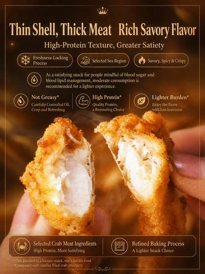 🦀Nourish your body with high-quality deep-sea protein and the crisp texture of Alaskan snow crab—a ready-to-eat snack tailored for those mindful of vascular health.-CJP