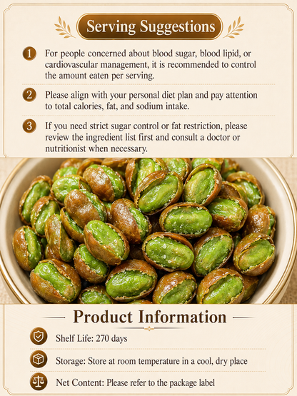 🫘 Nourish your body with high-quality plant protein and the crisp texture of green heart broad beans — a ready-to-eat snack tailored for those mindful of vascular health-CJP
