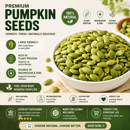 Crunchy Pumpkin Seeds Snack – Natural Superfood for Healthy Daily Energy-SUY