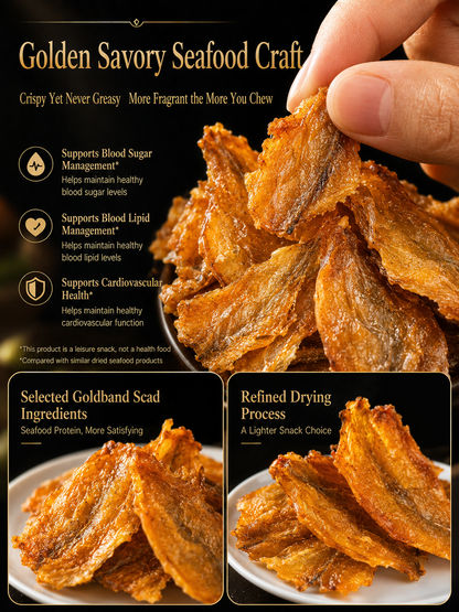 🐟 Nourish your body with high-quality deep-sea fish protein and the crisp texture of goldstripe trevally — a ready-to-eat snack tailored for those mindful of vascular health-CJP