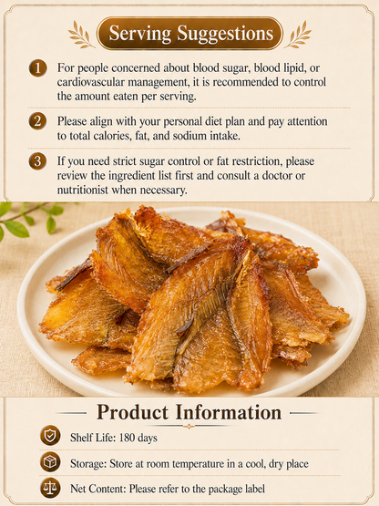 🐟 Nourish your body with high-quality deep-sea fish protein and the crisp texture of goldstripe trevally — a ready-to-eat snack tailored for those mindful of vascular health-CJP