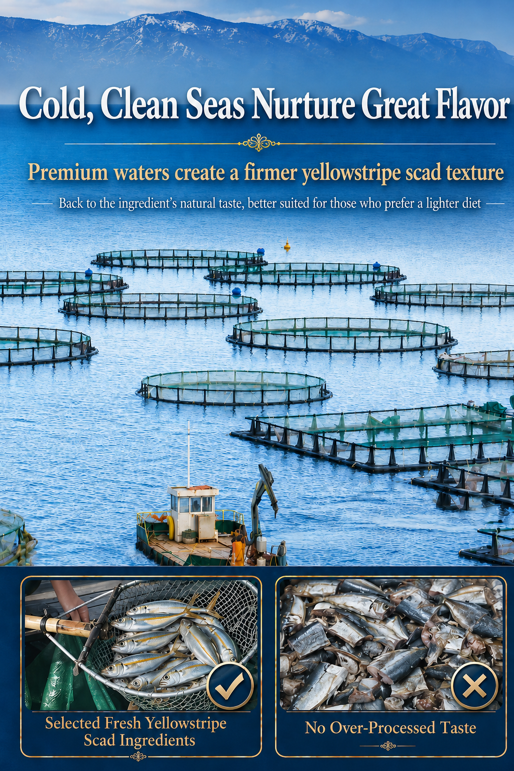🐟 Nourish your body with high-quality deep-sea fish protein and the crisp texture of goldstripe trevally — a ready-to-eat snack tailored for those mindful of vascular health-CJP