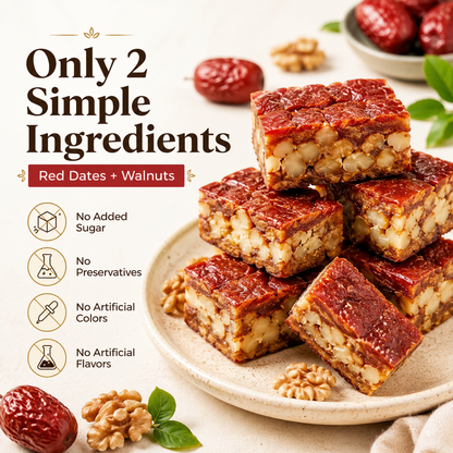 🌿 Made with Xinjiang Ingredients | Red Date Walnut Zao Ren Pie for the Whole Family-DZT